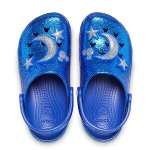 Disney Mickey Mouse Wishes Come True Blue Glitter Adult Clogs by Crocs NWT M4/W6